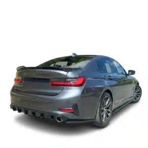 BMW 3 Series G20 Rear Valance Gloss Black Installed 2018-2021 - Plus Auto Style