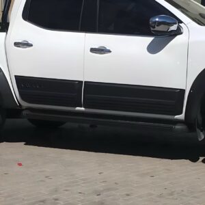 Fit Nissan Navara D23 NP300 2015+ Side Door Moulding Strip Body Cladding 4Pieces