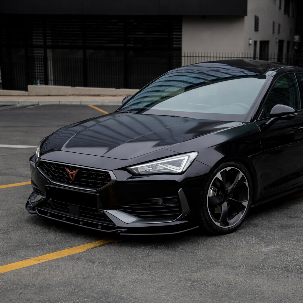 Front Splitter for Cupra Leon mk1 (2020-2024) 1 Cupra Leon Mk1 KL Front Splitter Gloss Black 2020-2024