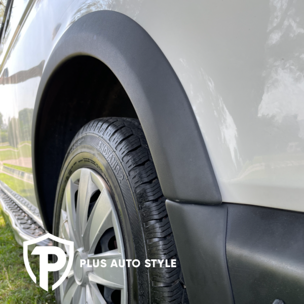 VW T5 T5.1 2003 to 2015 Complete Wheel Arch Kit Matte Black LWB - Image 3