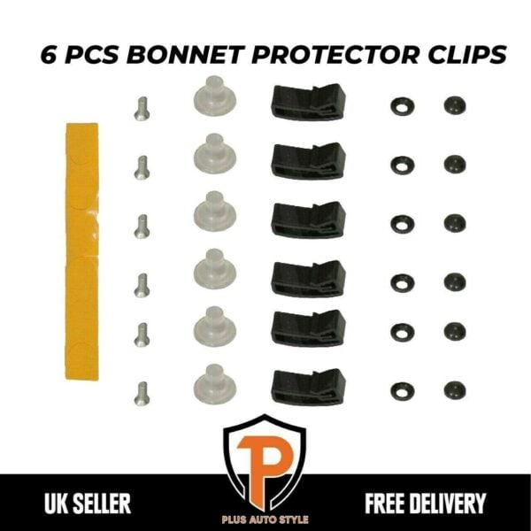 VW Transporter T5 T6 T6.1 Bonnet Protector Fitting Kit Clips