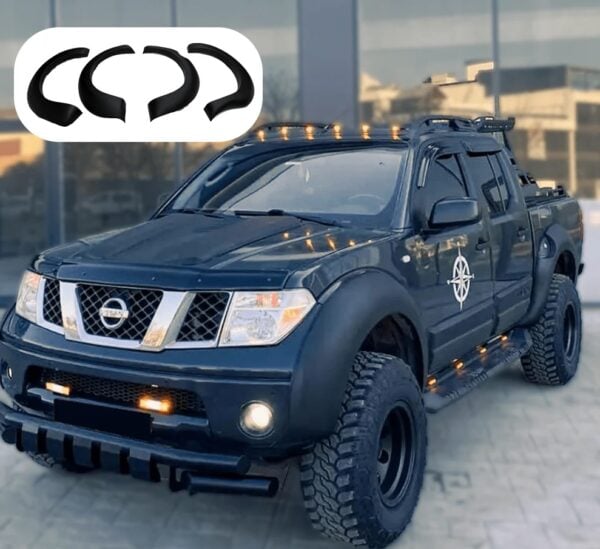 Nissan Navara D40 2005-2010 Fender Flares (4 Pcs) Matte Black