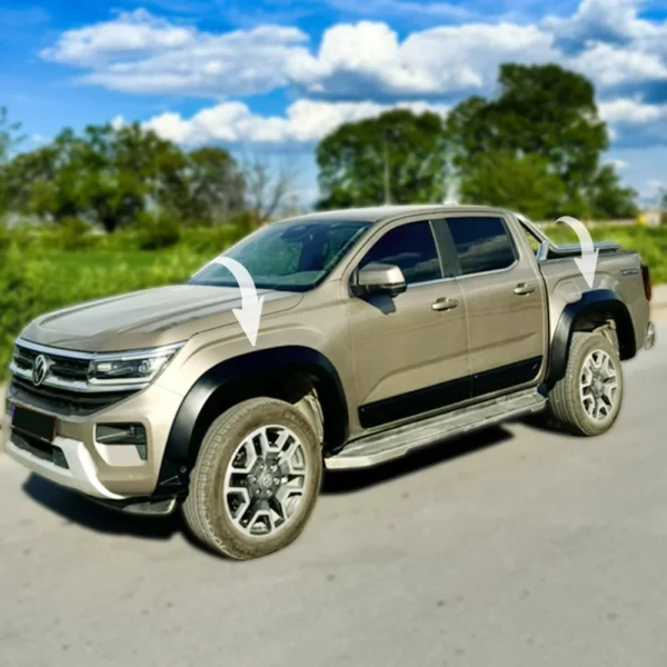 VW Amarok Mk2 2022+ Fender Flares (4 Pcs) Matte Black