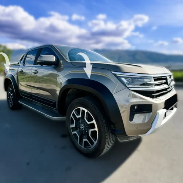VW Amarok Mk2 2022+ Fender Flares (4 Pcs) Matte Black - Image 2