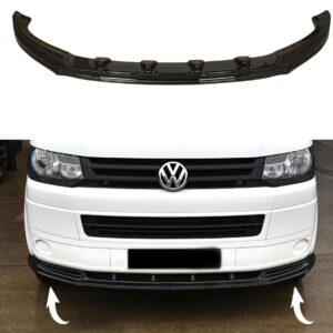 ABS Gloss Back Lower Front Lip Splitter - VW T6 Transporter & Caravelle 2015> -6