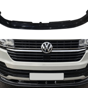 VW Transporter T6.1 Lower Front ABS Gloss Black Splitter Spoiler Bumper Lip Add.