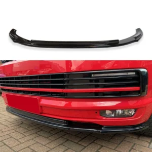 VW T6 Transporter & Caravelle 2015 Onwards ~ ABS Lower Gloss Black Splitter Add on -3