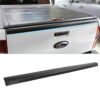 Matte black heavy-duty tailgate cover bed rail scuff guard fitted on a Ford Ranger T8 Wildtrak