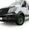 Mercedes Sprinter 2014-2018 W906 rear wide arch extension — close-up of rubber edge gasket seal