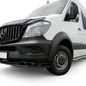 Mercedes Sprinter 2014-2018 W906 rear wide arch extension — close-up of rubber edge gasket seal