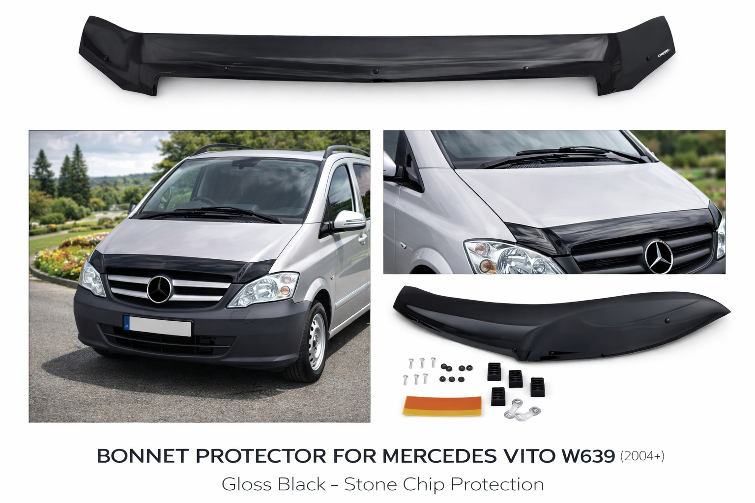 Mercedes Vito W639 2003-2014 Bonnet Protector 4 Mercedes Vito W639 2003-2014 Bonnet Protector - Image 4
