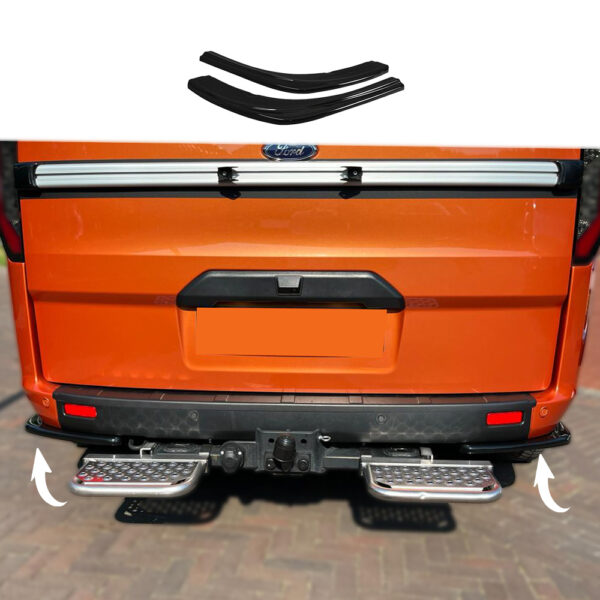 FORD Transit Custom MK1 Facelift 2018+ Rear Side Splitters (2 Pcs)