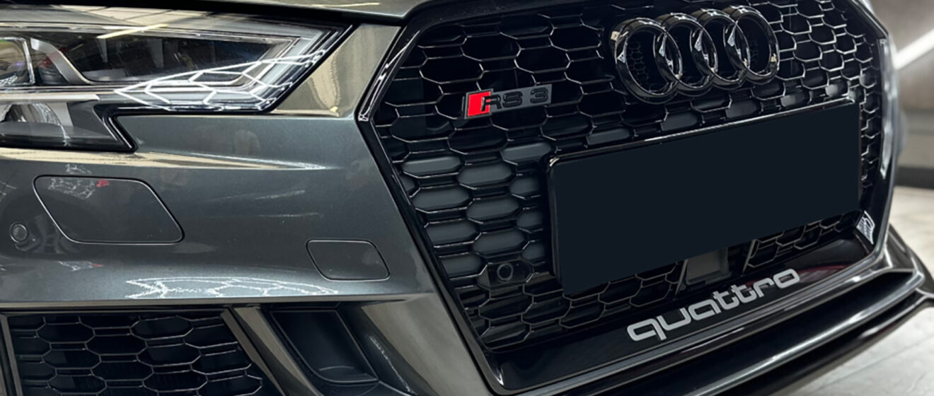 Upgrade Your Audi RS3 with Plus’ Premium Front Splitter