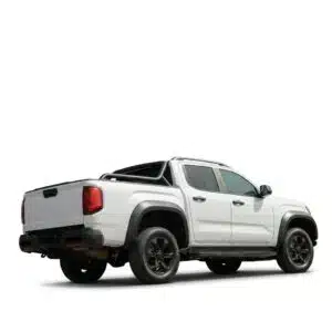 Gloss black wheel arch fender flare kit for VW Amarok Mk2 (2022-Present), premium 4-piece wide body extension.