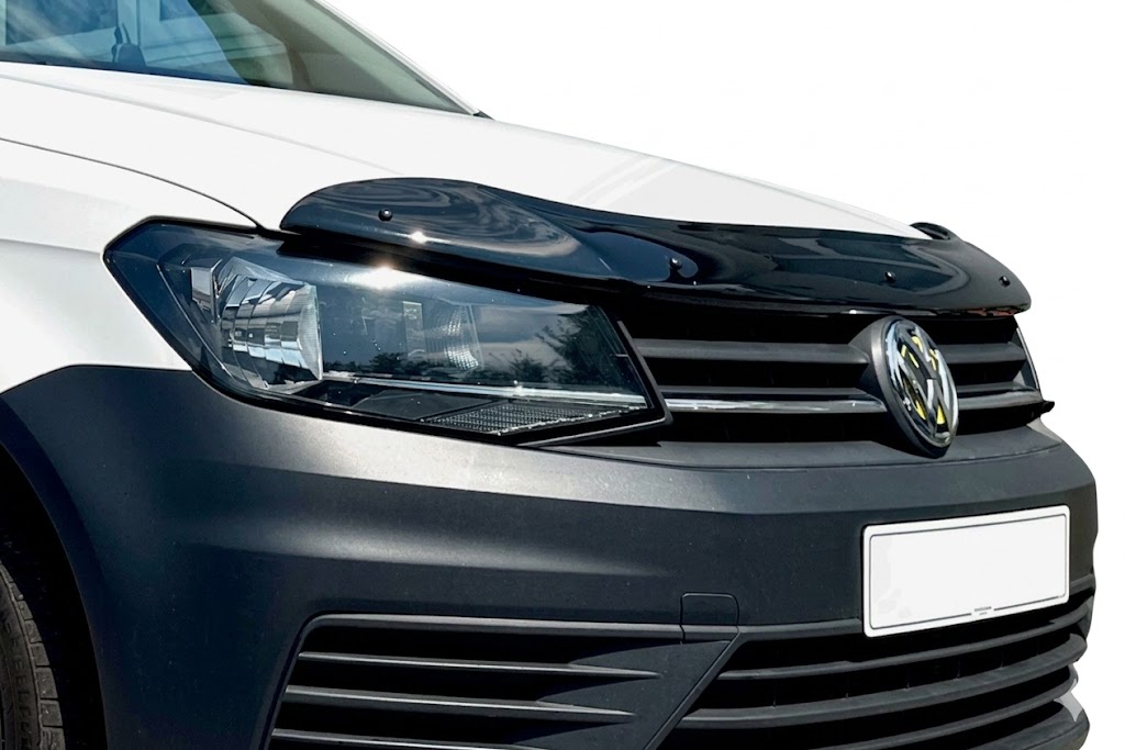 VW Caddy MK4 2015-2021 Bonnet Protector Gloss Black 3 VW Caddy MK4 (2015-2020) premium black bonnet protector