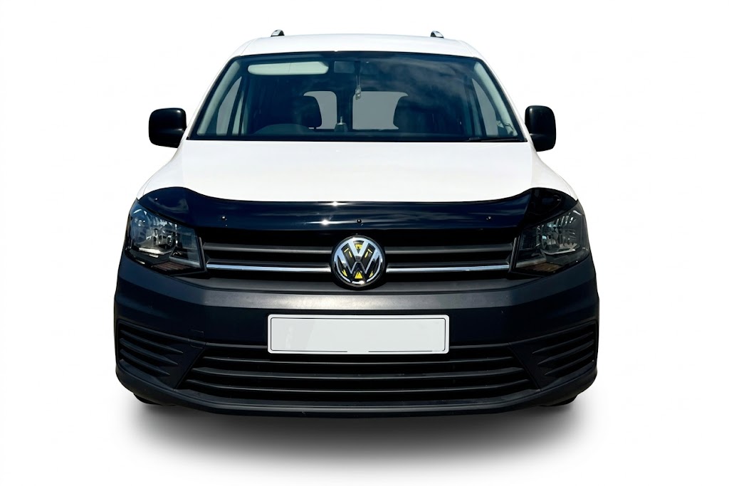 VW Caddy MK4 2015-2021 Bonnet Protector Gloss Black 2 VW Caddy MK4 (2015-2020) premium black bonnet protector