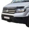 Gloss black bonnet protector stone guard for VW Crafter and MAN TGE (2017-Present), aerodynamic bug deflector.