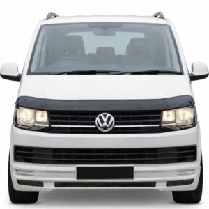 VW T6 2015-2019 Bonnet Protector - Black ABS Plastic Bug Deflector