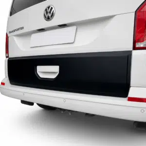 VW Transporter T6.1 Tailgate Cover Protector in Matte Black ABS Plastic