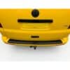 VW T5 and T5.1 Transporter (2003-2015) matte black ABS rear bumper protector guard for scratch protection.