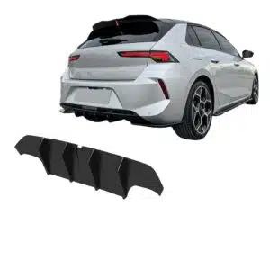 Vauxhall Astra L Rear Valance Gloss Black Installed 2020 Plus Auto Style