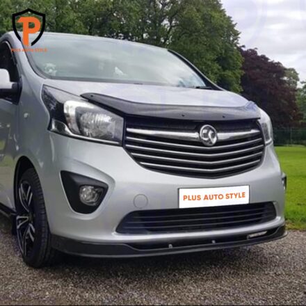 Vauxhall Vivaro Onwards 2014+ Onwards - Gloss Black ABS Front Lower Splitter Lip Add On