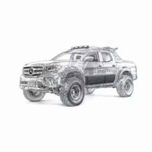 Plus Auto Style Mercedes X-Class W470 2017-2023 Body Cladding 4 Pcs