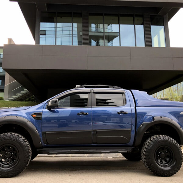 FORD RANGER Onwards 2011 WILDTRACK SIDE DOORS BODY CLADDING Matte Black - 4pcs