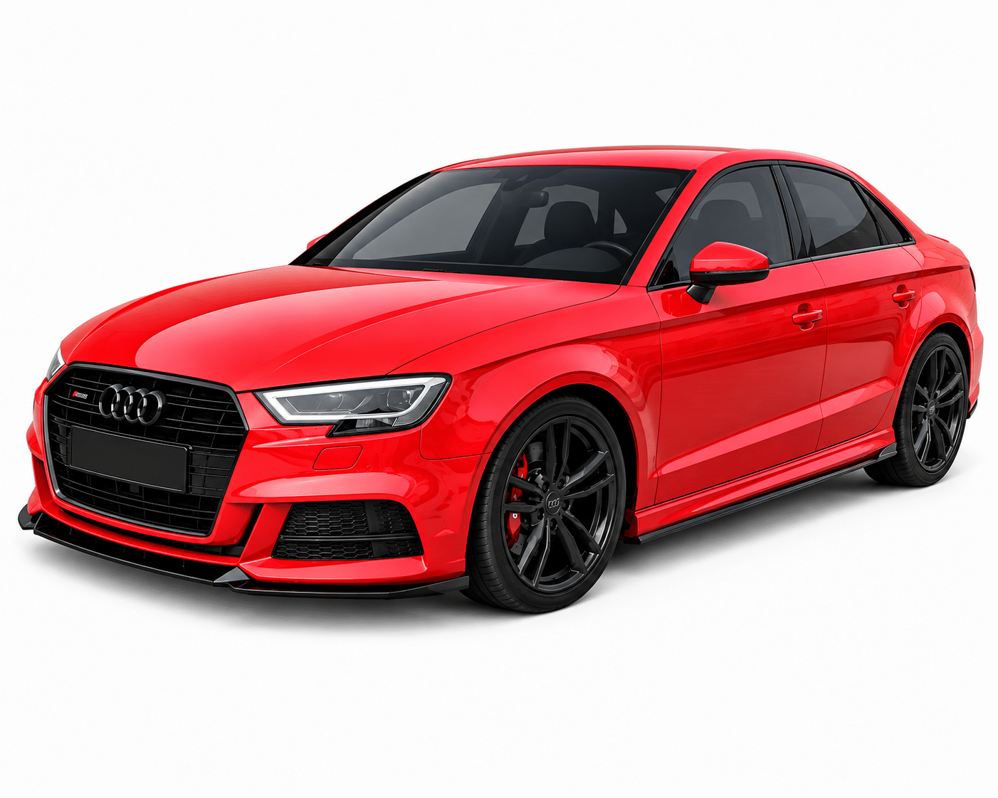 Audi S3 / A3 S-Line 8V Facelift Sportback (2016–2019) Front Splitter | Gloss Black 1 Audi s3 / a3 s-line 8v facelift 2016-2020 front splitter