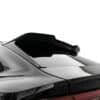 Gloss black rear spoiler cap extension for Audi RS Q8 Mk1 (2019+), aggressive roof wing lip spoiler.