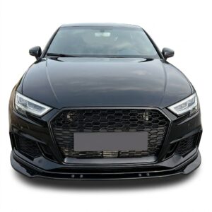 Gloss Black Front Splitter V.3 for Audi RS3 8V Facelift Sportback 2017-2019