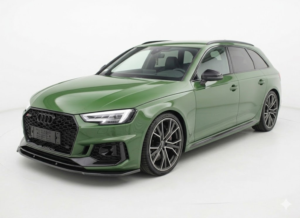 Front Splitter for Audi RS4 B9 2017-2019 2 Audi RS4 B9 front splitter in premium gloss black finish for 2017-2019 models.