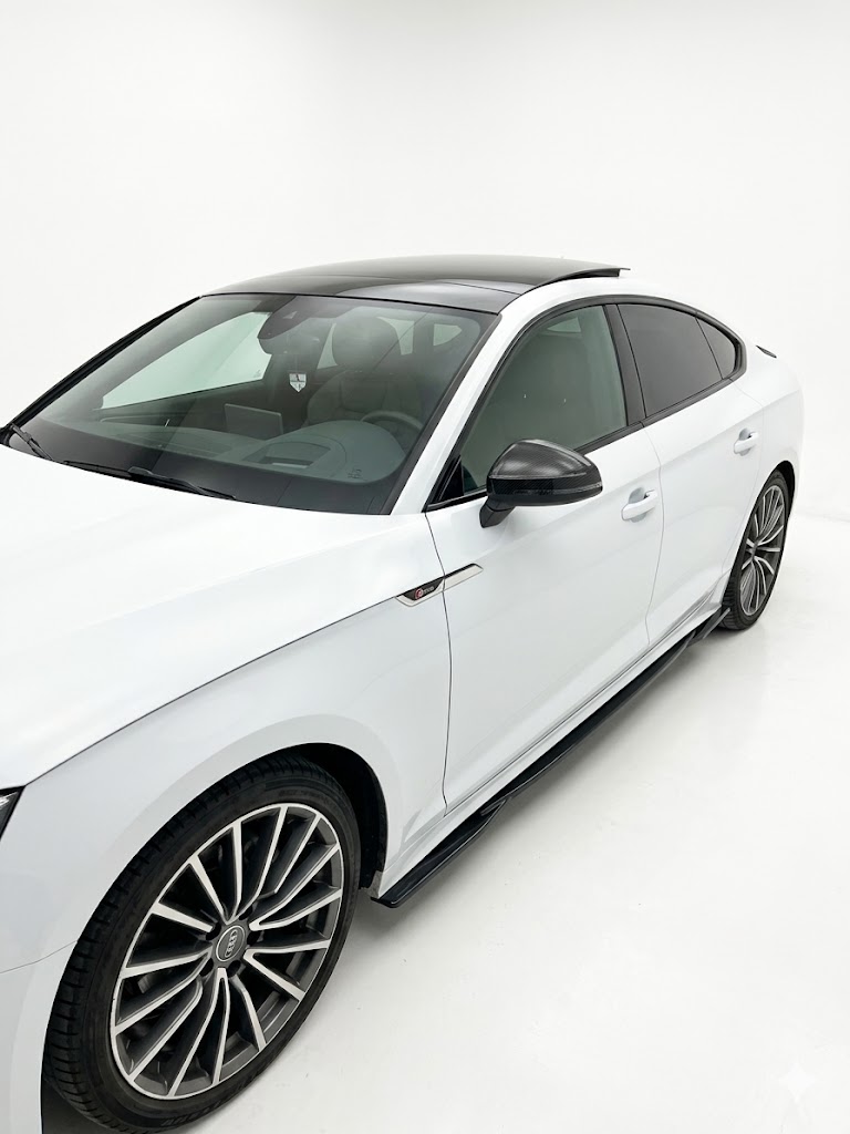 Audi S5 Sportback F5 Facelift 2019+ Side Skirts (2 Pcs) 4 Gloss black side skirt extensions for Audi S5 Sportback F5 Facelift (2019 onwards), 2-piece B9.5 performance styling blades.