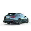 Audi S6 C8 Rear Valance Gloss Black Installed 2019 - Plus Auto Style