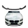 Gloss black front splitter for BMW 1 Series F20 F21 M-Sport Facelift (2015-2019).