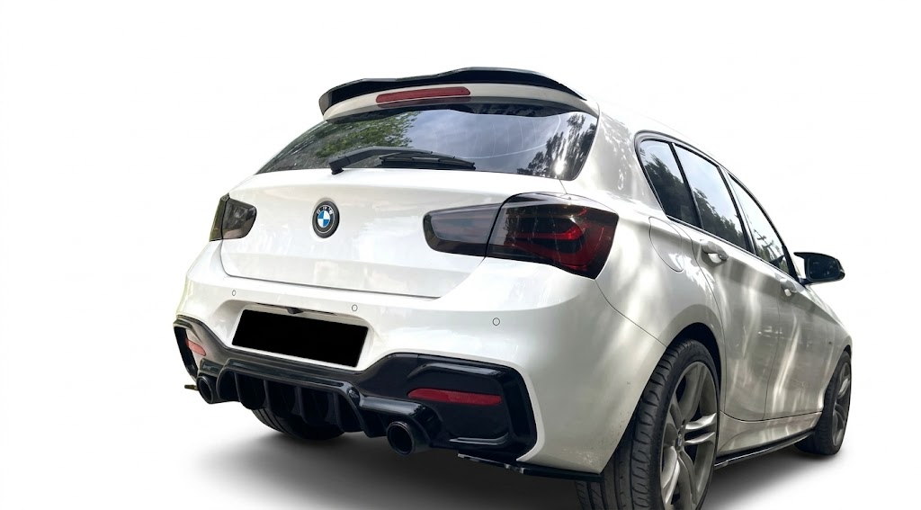 BMW 1 Series F20 F21 M-Sport (2011-2019) Rear Spoiler Cap - Gloss Black 2 Gloss black spoiler cap for BMW 1 Series F20 F21 M-Power Facelift 2011-2019