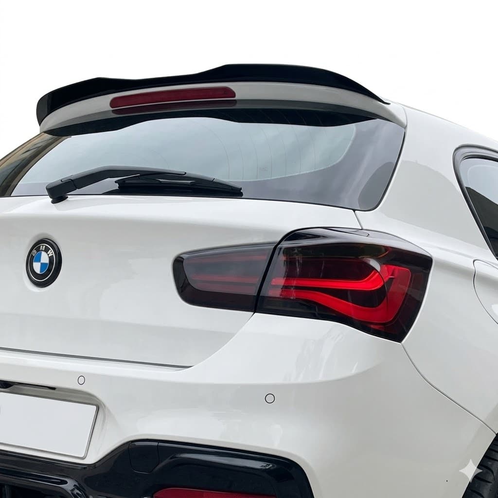 BMW 1 Series F20 F21 M-Sport (2011-2019) Rear Spoiler Cap - Gloss Black 3 Gloss black spoiler cap for BMW 1 Series F20 F21 M-Power Facelift 2011-2019