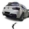 Gloss black spoiler cap for BMW 1 Series F20 F21 M-Power Facelift 2011-2019