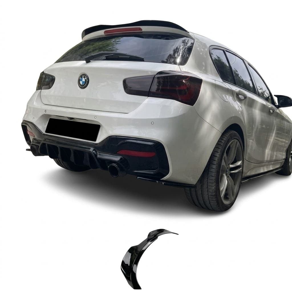 BMW 1 Series F20 F21 M-Sport (2011-2019) Rear Spoiler Cap - Gloss Black 5 Gloss black spoiler cap for BMW 1 Series F20 F21 M-Power Facelift 2011-2019