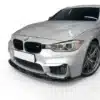 V Style premium gloss black front splitter for BMW 3 Series F30 F31 M-Sport models 2012-2018