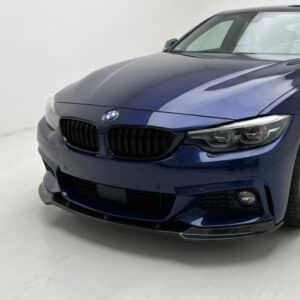 Gloss black front splitter for BMW 4 Series F32 F33 F36 M Sport models 2013-2019.