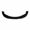 Gloss black front splitter for BMW 5 Series E60 E61 M-Sport M-Pack (2003-2010), aggressive front bumper lip spoiler.