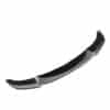Gloss black front splitter V3 for BMW 5 Series F10 F11 M-Pack (2011-2016), aggressive performance chin spoiler.