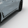 Gloss Black Side Skirt Extensions Pair for BMW i4 M-Pack G26 Gran Coupe 2021 Onwards