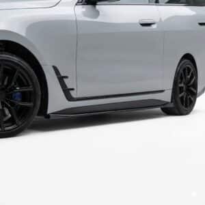 Gloss Black Side Skirt Extensions Pair for BMW i4 M-Pack G26 Gran Coupe 2021 Onwards