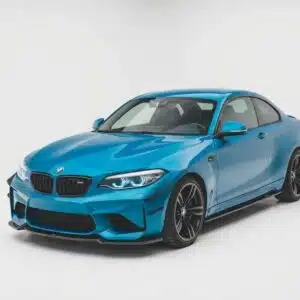 V.2 Front Splitter in Gloss Black for BMW M2 F87 (2016-2020).