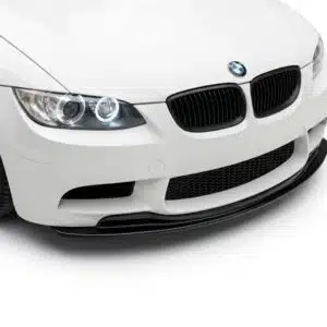 Gloss black front splitter for BMW M3 E92 Coupe and E93 Convertible models 2007-2013.