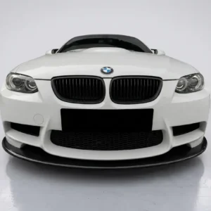 bmw m3 e92 e93 front splitter uk gloss black no-drill fit
