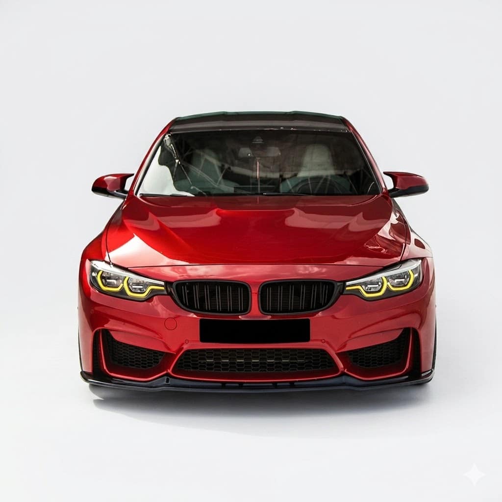 Front Splitter for BMW M3 F80 (2014-2018) 1 Gloss black front splitter for BMW M3 F80 models 2014-2018, performance styling.