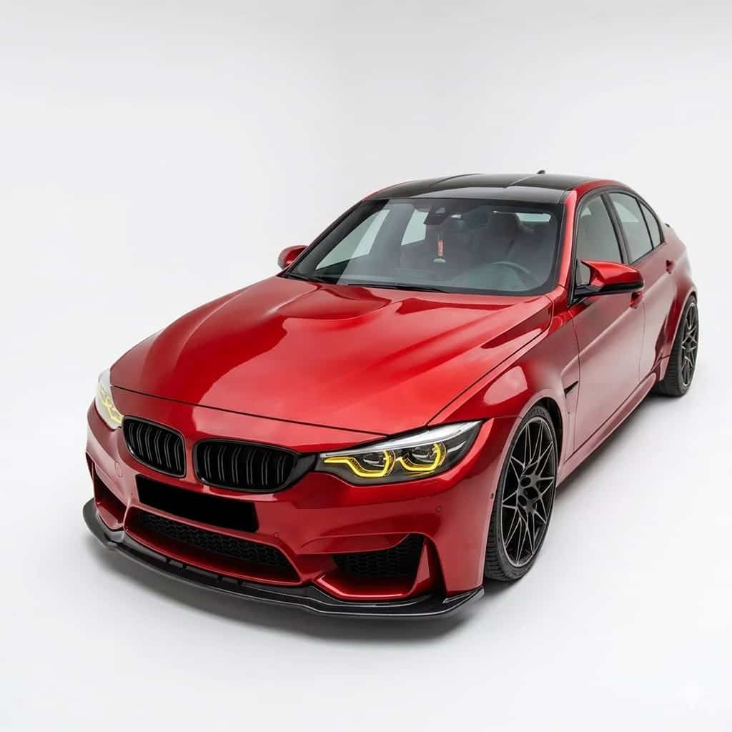 Front Splitter for BMW M3 F80 (2014-2018) 2 Gloss black front splitter for BMW M3 F80 models 2014-2018, performance styling.
